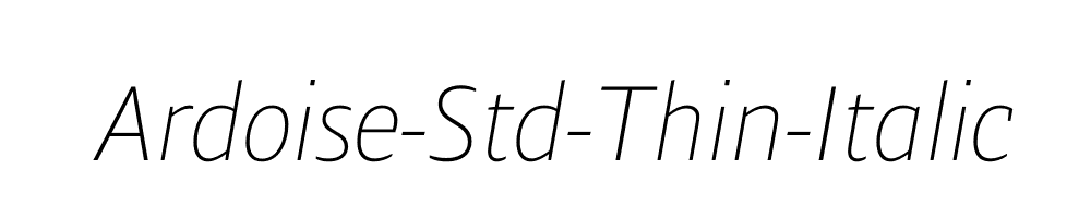 Ardoise-Std-Thin-Italic