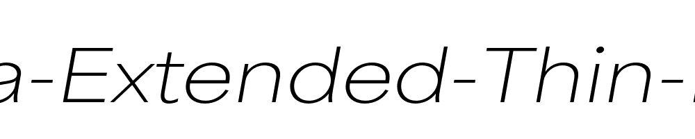 Area-Extended-Thin-Italic