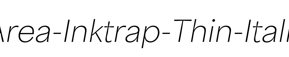 Area-Inktrap-Thin-Italic