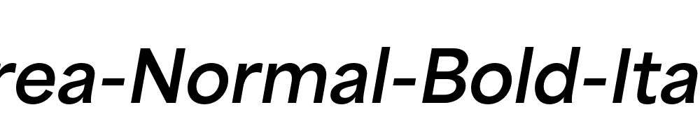 Area-Normal-Bold-Italic