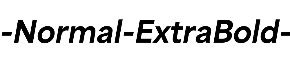 Area-Normal-ExtraBold-Italic