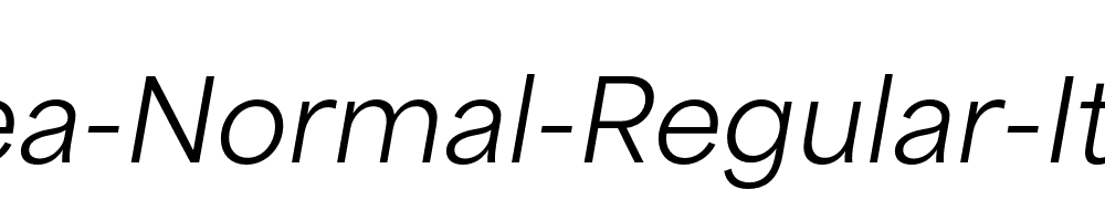 Area-Normal-Regular-Italic