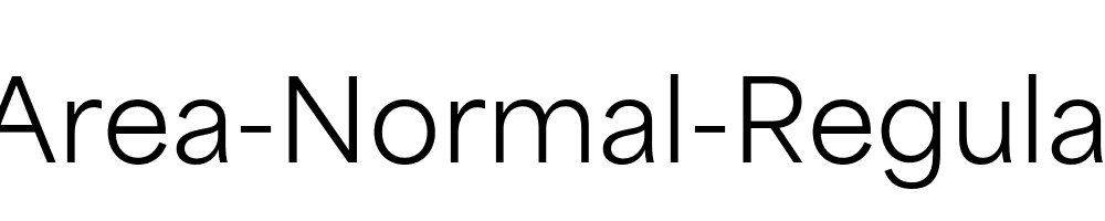 Area-Normal-Regular