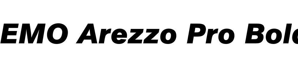 FSP DEMO Arezzo Pro Bold Italic