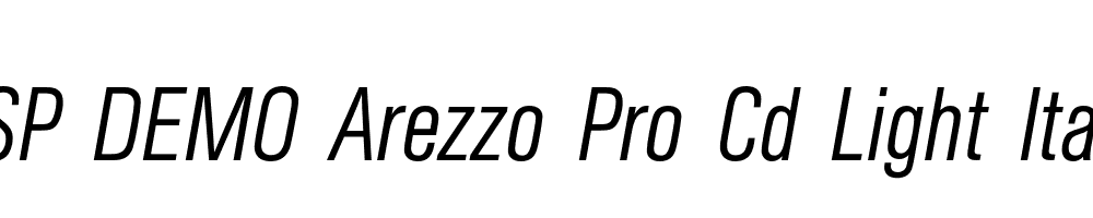 FSP DEMO Arezzo Pro Cd Light Italic