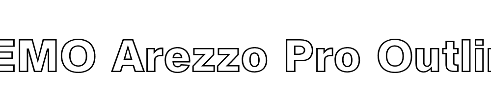 FSP DEMO Arezzo Pro Outline Bold