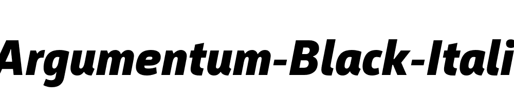 Argumentum-Black-Italic