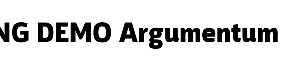  DEMO Argumentum Blk Regular