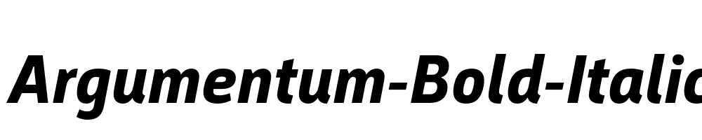 Argumentum-Bold-Italic