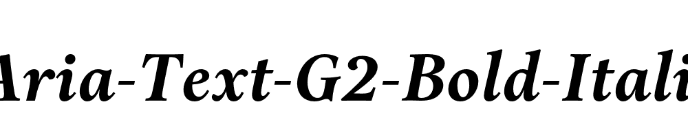 Aria-Text-G2-Bold-Italic