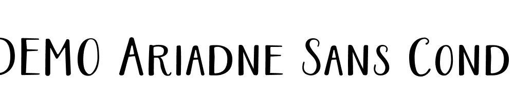  DEMO Ariadne Sans Condensed Regular