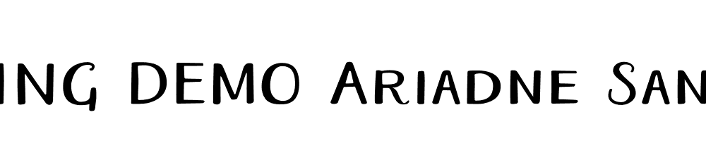  DEMO Ariadne Sans Regular