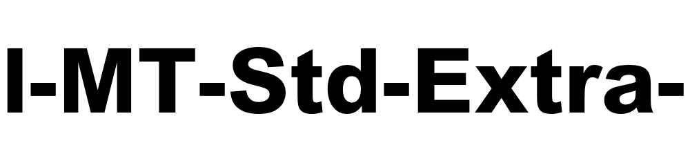 Arial Mt Std Extra Bold