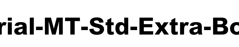 Arial-MT-Std-Extra-Bold