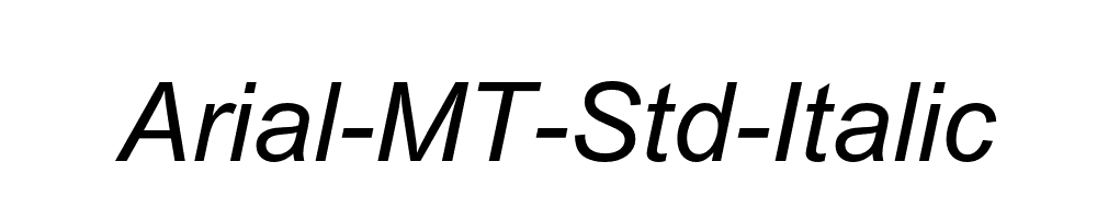 Arial-MT-Std-Italic