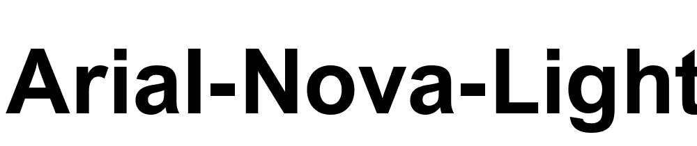 Arial Nova Light