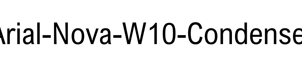 Arial-Nova-W10-Condensed