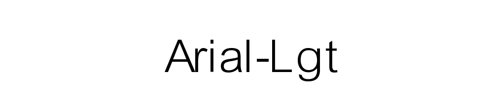 Arial-Lgt