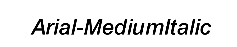 Arial-MediumItalic