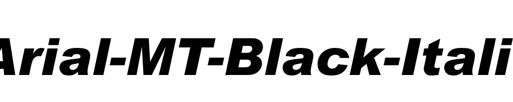 Arial-MT-Black-Italic