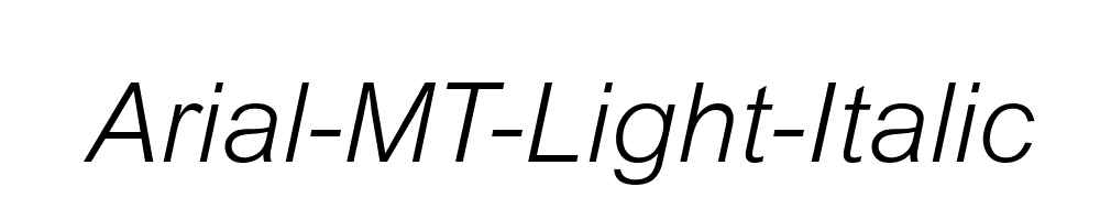 Arial-MT-Light-Italic