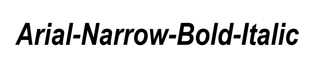 Arial-Narrow-Bold-Italic