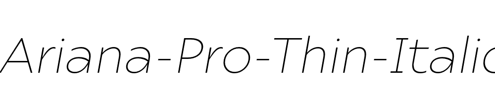 Ariana-Pro-Thin-Italic