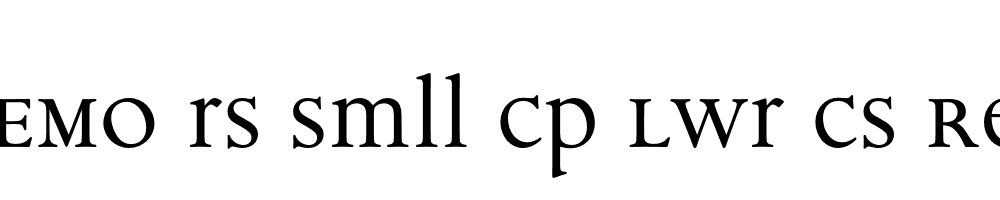 FSP DEMO rs Smll Cp Lwr Cs Regular