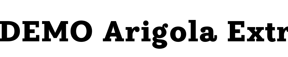  DEMO Arigola ExtraBold Regular