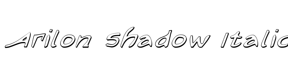 Arilon Shadow Italic