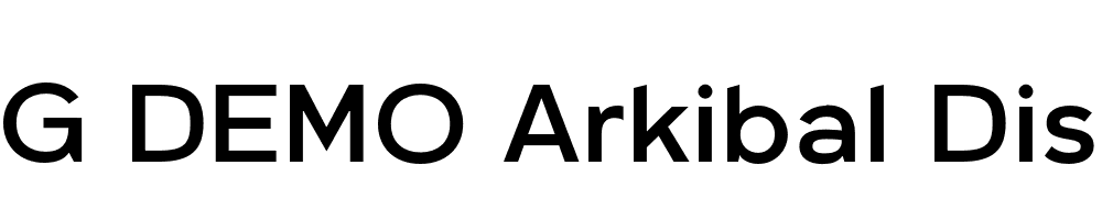  DEMO Arkibal Display Regular