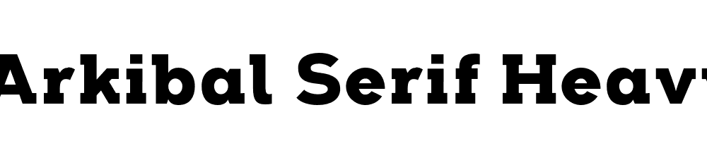 Arkibal Serif Heavy