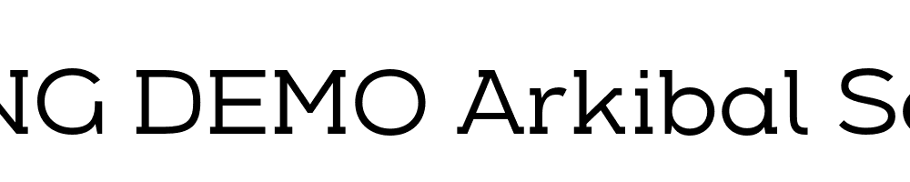  DEMO Arkibal Serif Medium