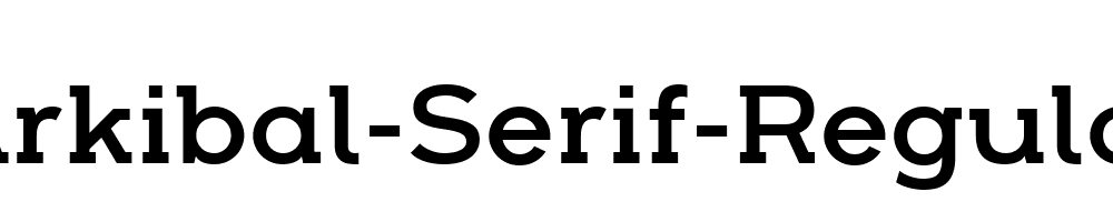 Arkibal-Serif-Regular