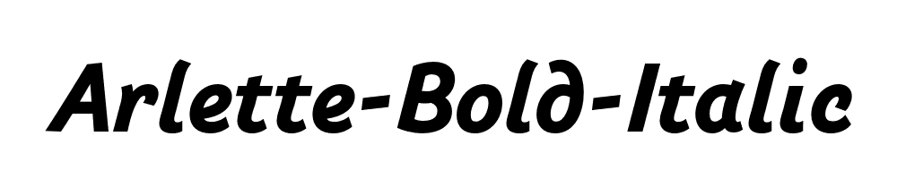 Arlette-Bold-Italic