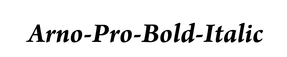 Arno-Pro-Bold-Italic