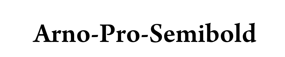 Arno-Pro-Semibold