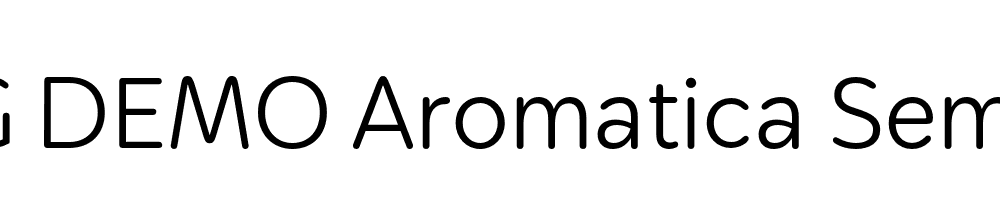  DEMO Aromatica SemiBold Regular