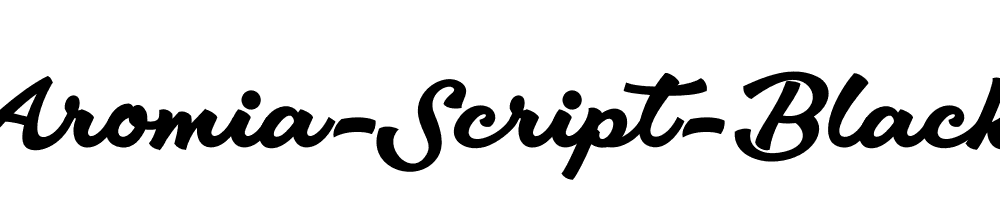 Aromia-Script-Black