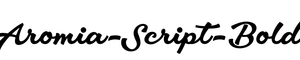 Aromia-Script-Bold