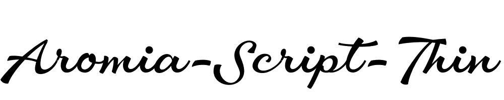 Aromia-Script-Thin