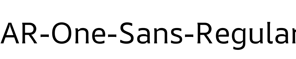 AR-One-Sans-Regular