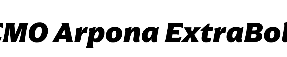 FSP DEMO Arpona ExtraBold Italic