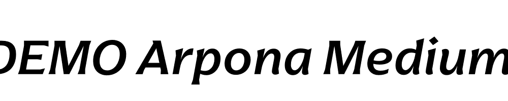 FSP DEMO Arpona Medium Italic