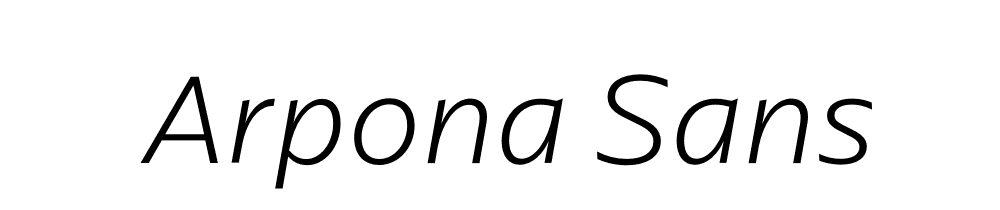 Arpona Sans