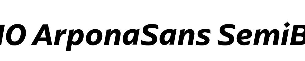 FSP DEMO ArponaSans SemiBold Italic