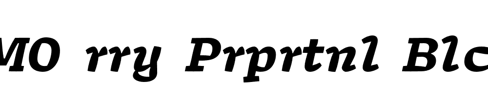 FSP DEMO rry Prprtnl Blck Italic