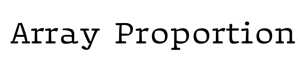 FSP DEMO Array Proportional Regular