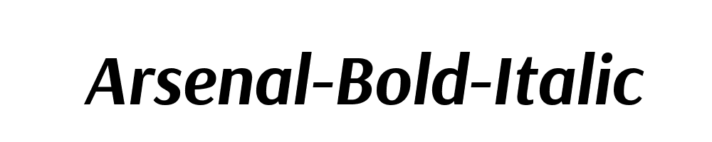 Arsenal-Bold-Italic