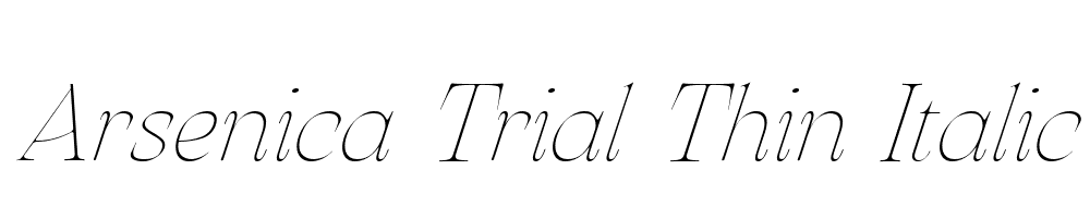 Arsenica-Trial-Thin-Italic